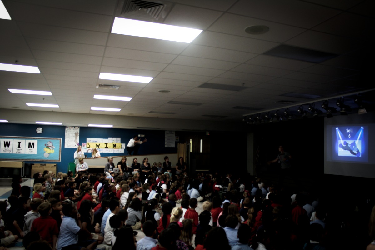 Three Boys & A Dog team event at Florida elementary school