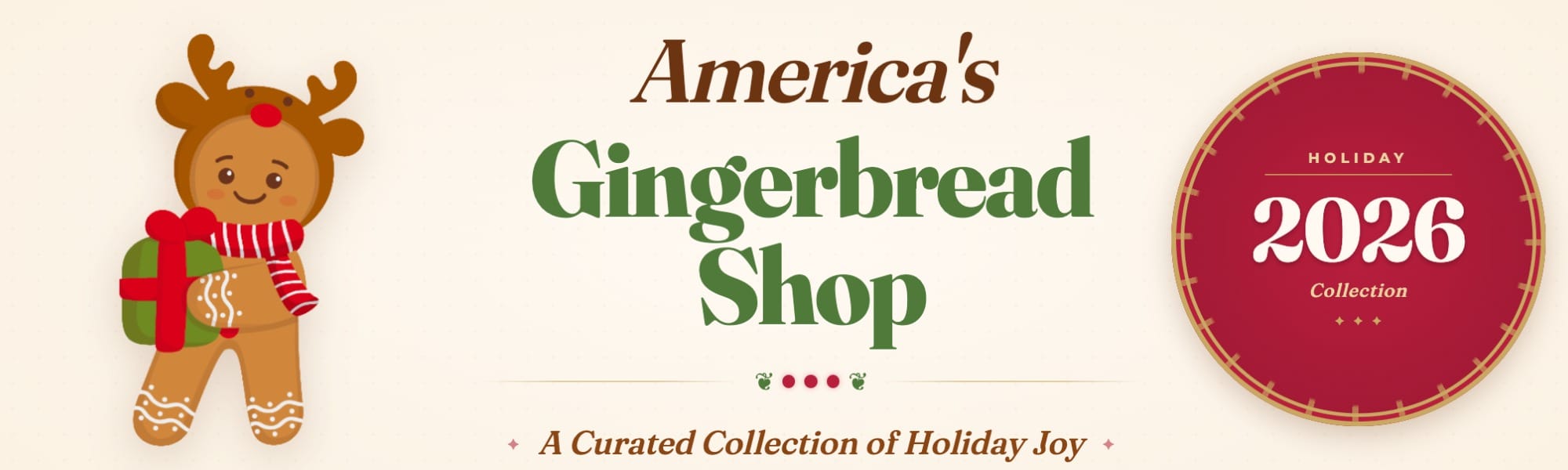 America's Gingerbread Holiday Shoppe Logo