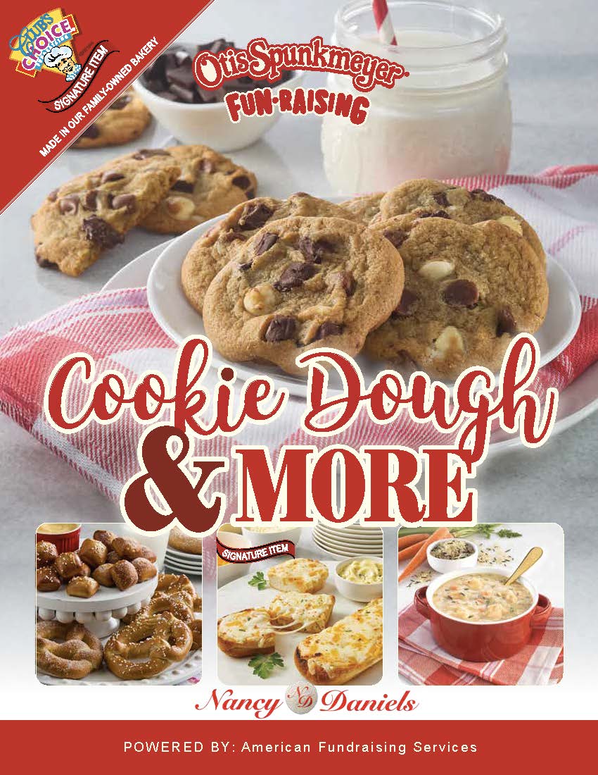 Otis Spunkmeyer Cookie Dough Fundraising Catalog Cover - America's #1 School Fundraising Cookie Dough