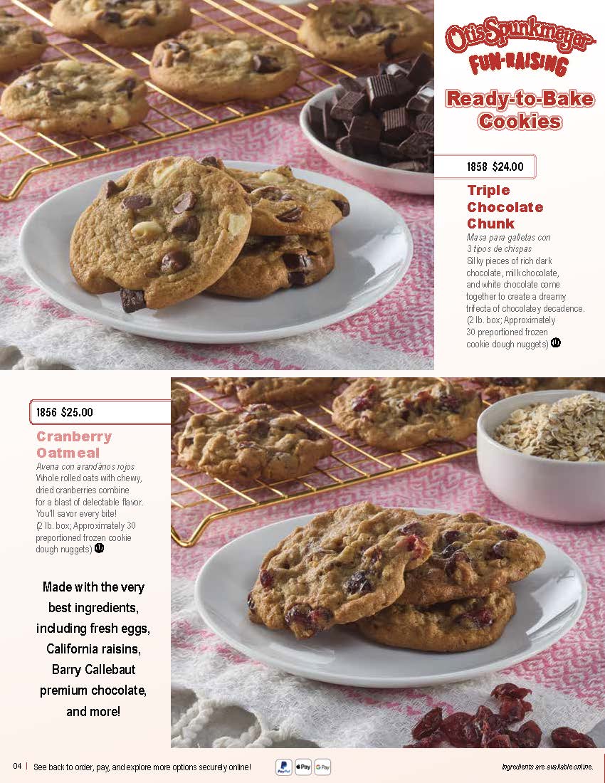 Otis Spunkmeyer Soft Bavarian Pretzels - School Fundraiser Frozen Foods