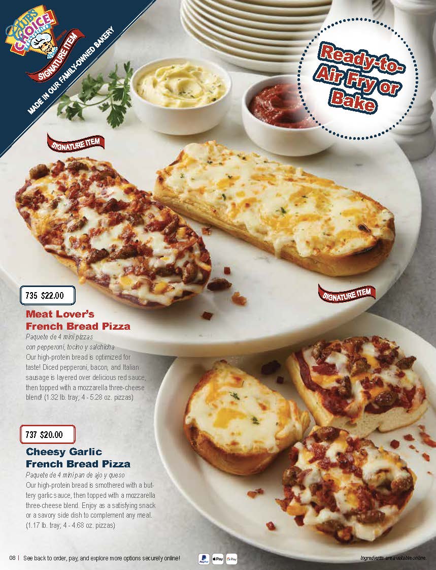 Otis Spunkmeyer Holiday Fundraising Items - Premium Frozen Foods Catalog