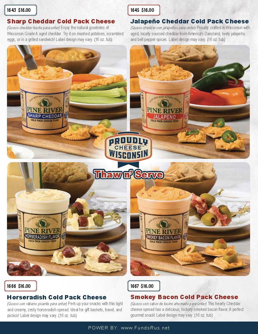 Otis Spunkmeyer Family Pack Fundraising Options - Bulk Frozen Food Items