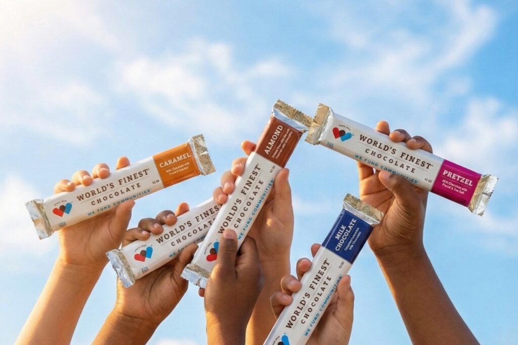 World’s Finest Chocolate fundraising boxes featuring America’s #1 school chocolate with a 50% profit guarantee.