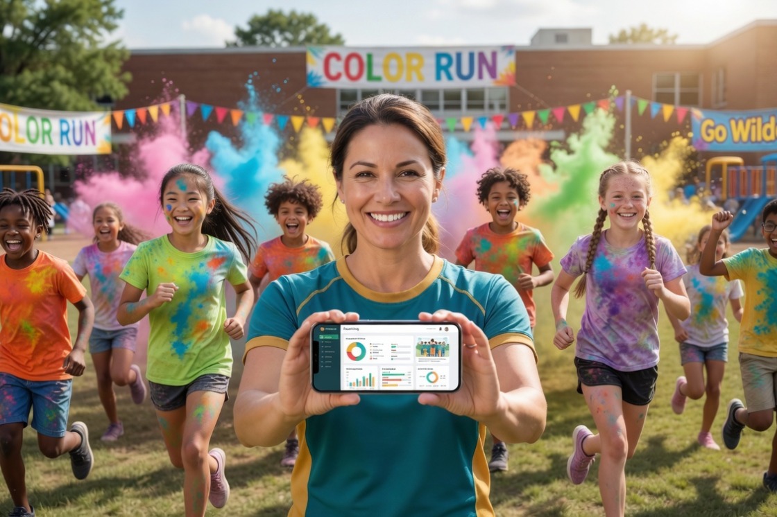 A Florida mom and her kids supporting their school's 100% Profit DIY Thon fundraiser